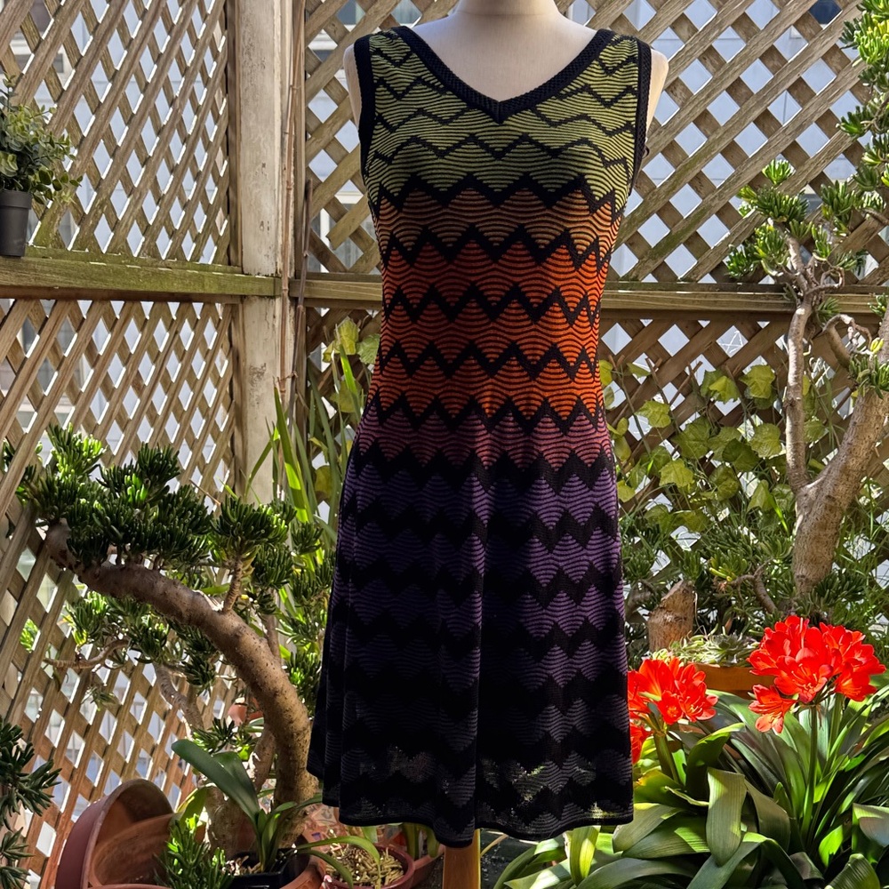 Missoni Signature design Knit V-Neck Dress.
Sleeveless.
Size 42(US-SMALL) NWOT